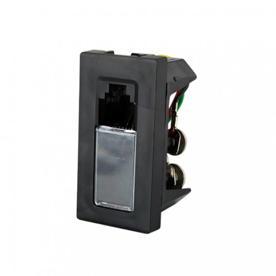 Modulo Entrada rj11 4 fios - Pial Plus + Preto 